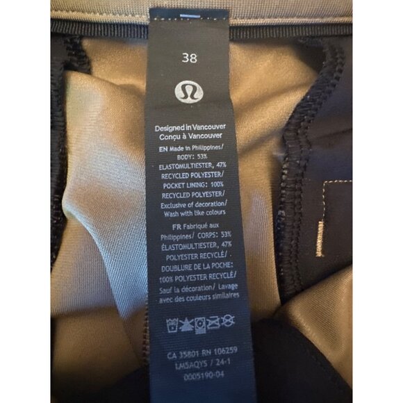 Lululemon Mens Stretch Khaki Pants Size 38 Workout Casual Athletic - Picture 3 of 5